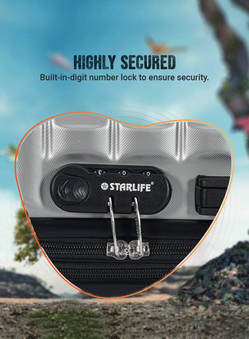 STARLIFE Suitcase Set of 4 PCS ABS Hardside Travel Luggage Bag - Image 3