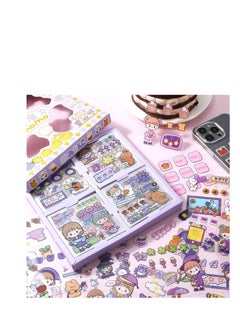 KASTWAVE Stickers Set, 100 Pcs   Cartoon Girl Animal Stickers,   Waterproof Sticker Set for Water Bottle Laptop Scrapbook Vinyl, Aesthetic Stickers for Journaling Gifts Kids Girls Boys  - Image 2