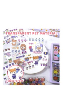 KASTWAVE Stickers Set, 100 Pcs   Cartoon Girl Animal Stickers,   Waterproof Sticker Set for Water Bottle Laptop Scrapbook Vinyl, Aesthetic Stickers for Journaling Gifts Kids Girls Boys  - Image 4