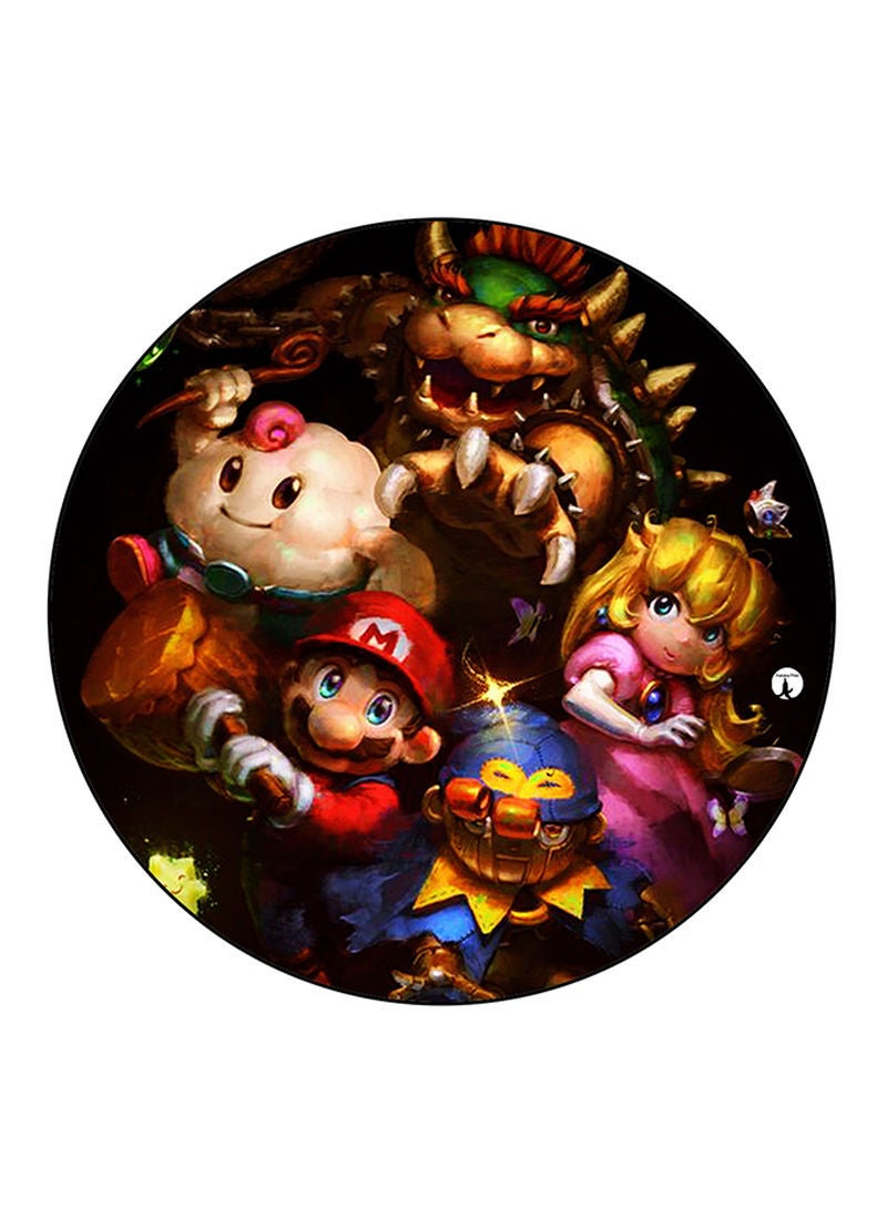 The Video Game Super Mario Printed Mouse Pad Multicolour