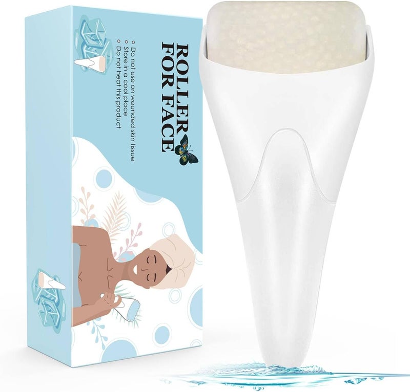 Fronnor Ice Roller for Face,Eyes,Women Gifts Idea,Therapeutic Cooling to Tighten Brighten Complexion and Reduce Wrinkles,Massager Under Eye Puffiness,Migraine and Pain Relidf (White) - Image 1