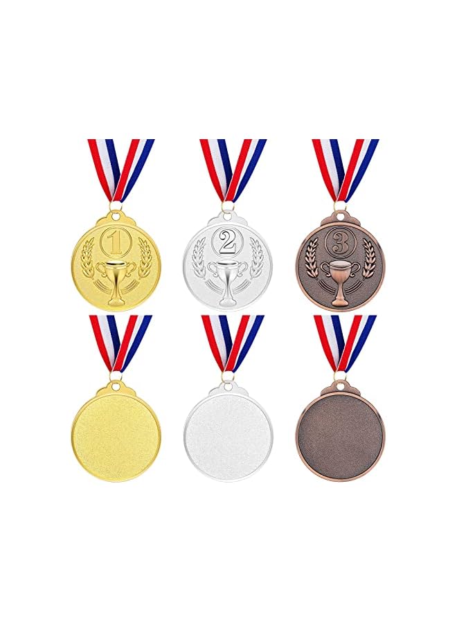 promass Award Metal Kids Winner Medals for Kids, Gold Silver and Bronze Medals with Trophy Pattern 1st 2nd 3rd Prizes for Sports Award, Competitions, Party Favors and Decorations(12 Pcs) - Image 4