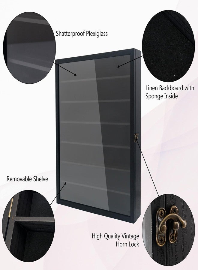 Hodeframe Shadow Box Frame with Removable Shelves, Black 16x20 Deep Memory Box Display Case for Keepsake Collectibles, Coins Military Medals Pins Wedding Flowers - Image 3