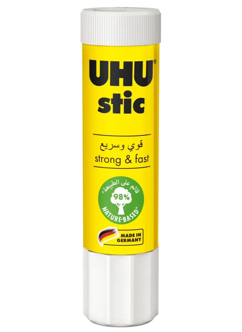 UHU - Stic Glue Stick Clear - Non-Toxic, Fast, Clean Adhesive for School, Office & Craft Projects – Best size for children - Easily Fits in Pencil Cases And Bags - Image 1