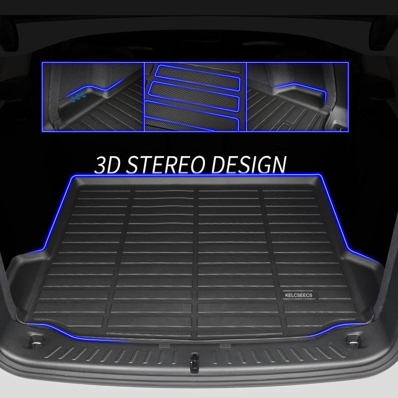 KELCSEECSÂ® Floor Mats & Cargo Liner for 2025 2026 Mazda CX-50 Hybrid(Only for Hybrid),All Weather Protection TPE Floor Liners Front& Rear Row Full Set CX50 Hybrid Accessories Black - Image 4