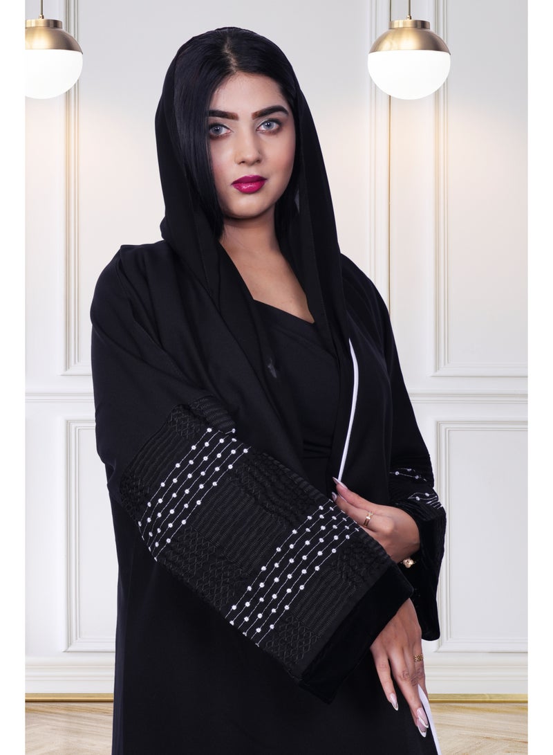 فاشون لاين عباية عصرية مطرزة - Image 3