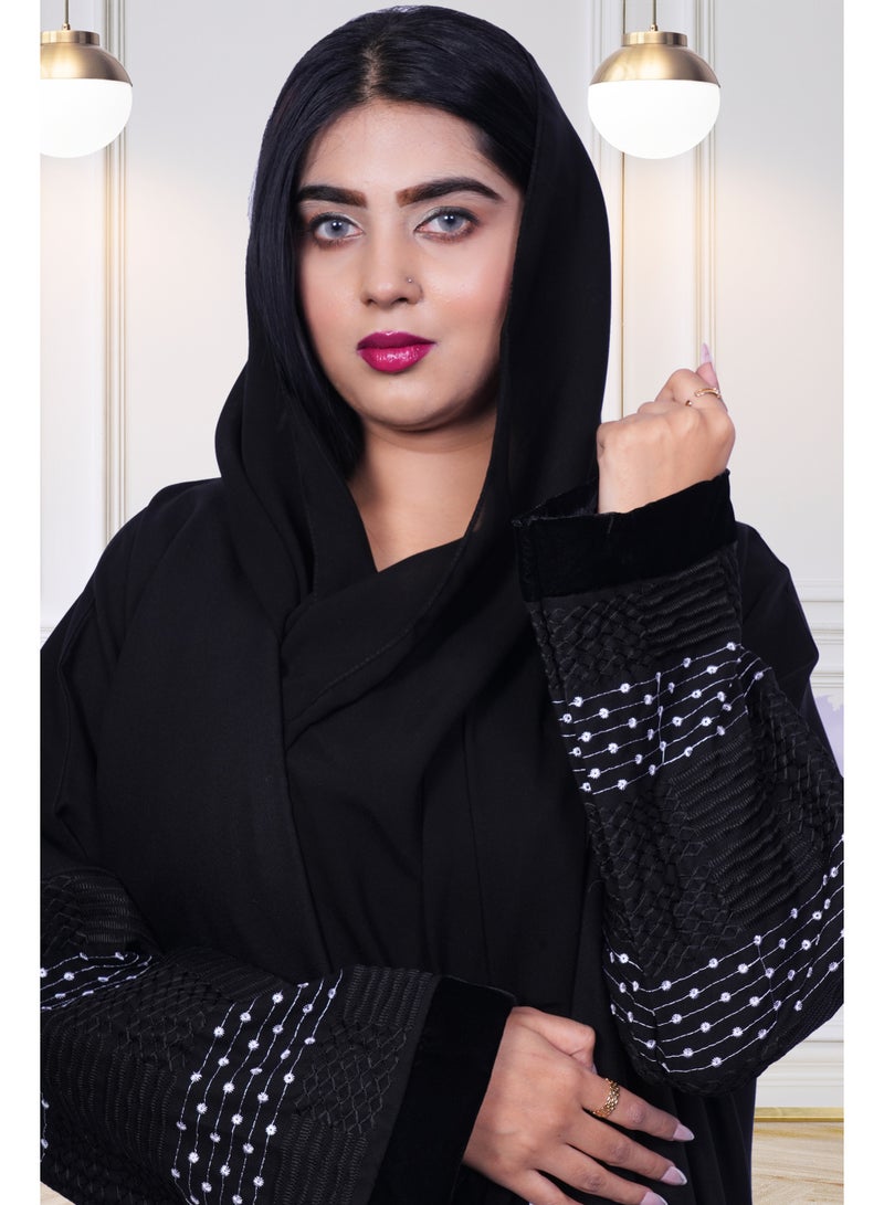 فاشون لاين عباية عصرية مطرزة - Image 5