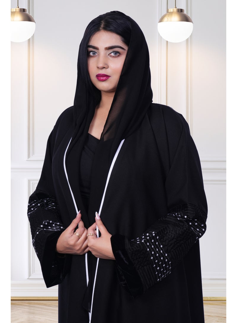 فاشون لاين عباية عصرية مطرزة - Image 2