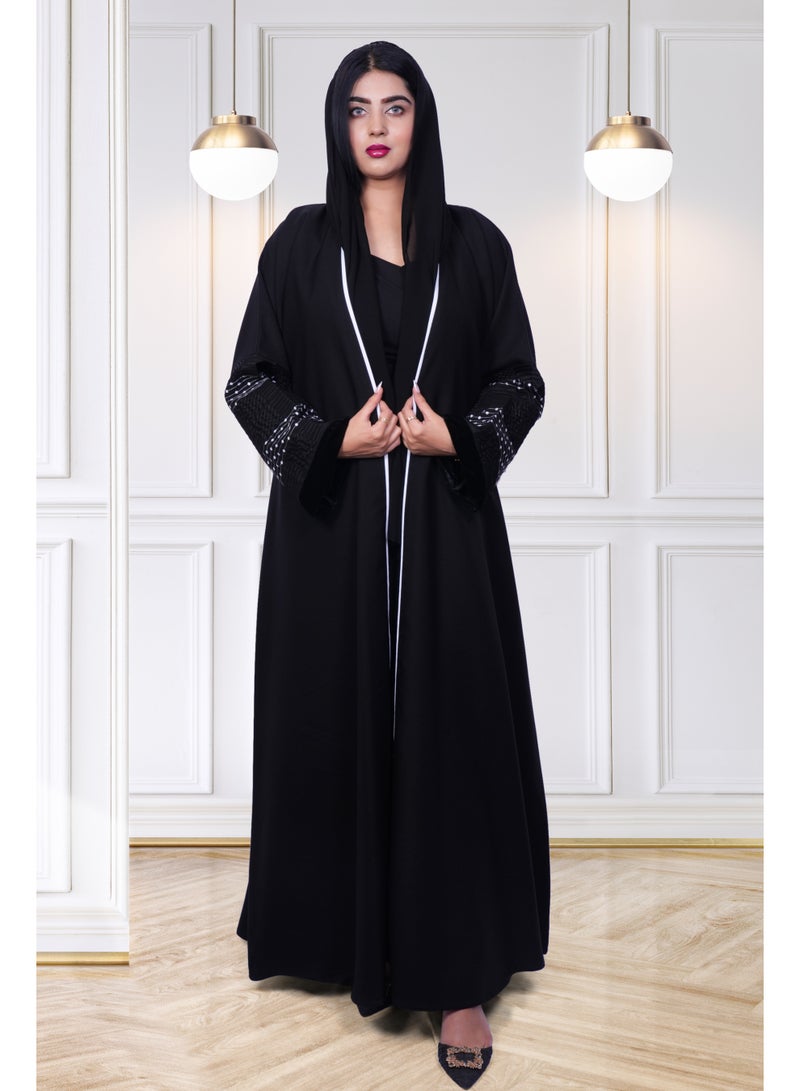 فاشون لاين عباية عصرية مطرزة - Image 1