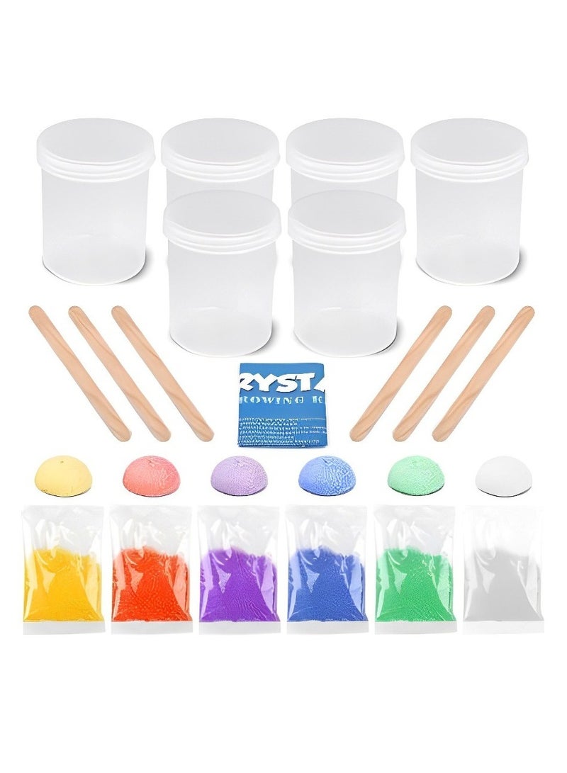 Simple Crystal Planting Growth Educational Toys Scientific Experiment Set, Stimulate Children's Interest in Learning, Curiosity & Interest in Science, Yellow Color Crystal  - Image 5
