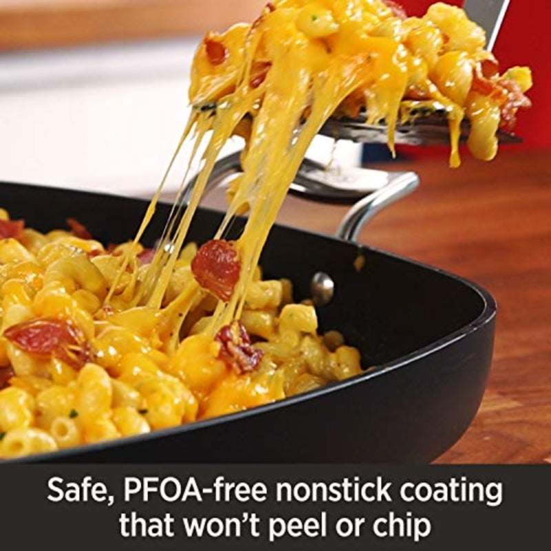 E7852664 HA1 Hard Anodized Nonstick Dishwasher Safe PFOA Free Sauce Pan Cookware 3.5 quart Black 2100090548 - Image 4