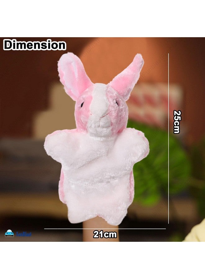 FunBlast Hand Puppets for Kids - Cute Bunny Hand Puppet for Children, Story Telling Puppet for Kids, Hand Puppet Toy, Soft Hand Puppets for Kids, Fun Play Learning Toys for Kids (Pink) - Image 3