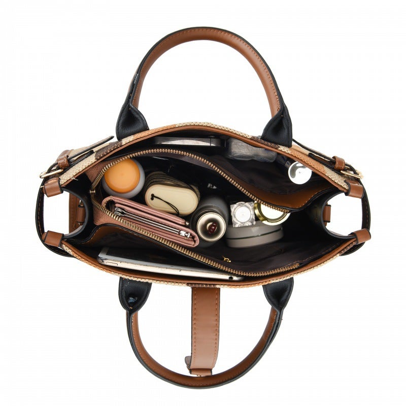 Vintage Casual Portable Large Capacity Bag Women'S New Arrival 2024 Fashionable All-Match Tote Bag Niche Design Shoulder Bag - Image 5