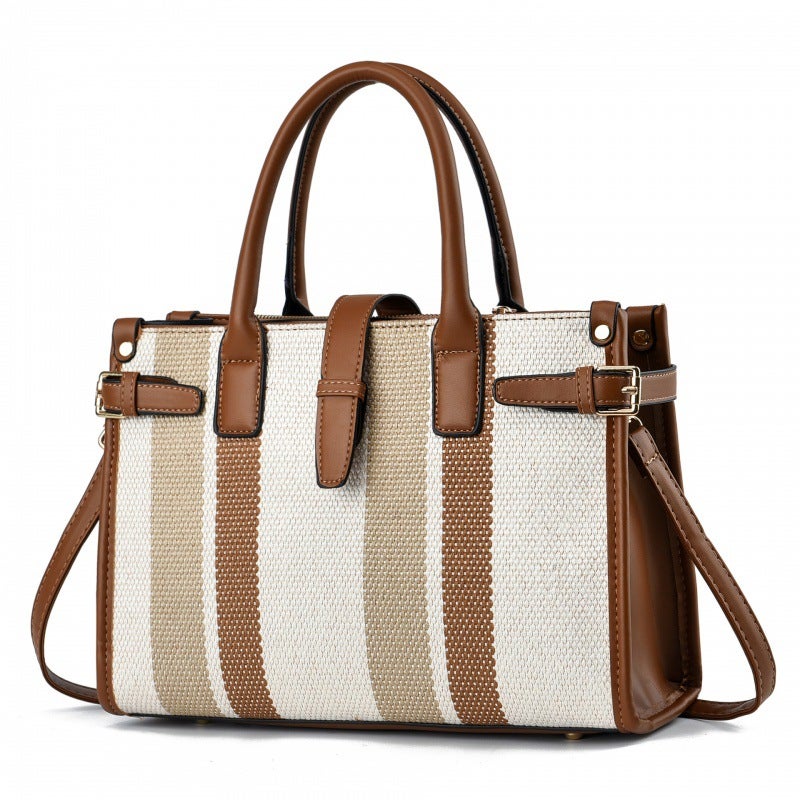 Vintage Casual Portable Large Capacity Bag Women'S New Arrival 2024 Fashionable All-Match Tote Bag Niche Design Shoulder Bag - Image 2
