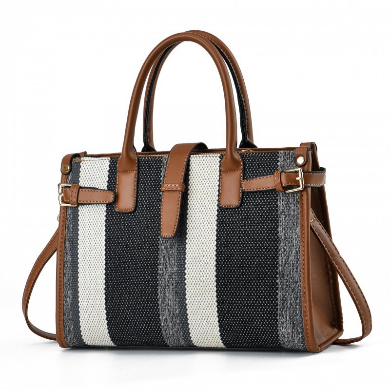 Vintage Casual Portable Large Capacity Bag Women'S New Arrival 2024 Fashionable All-Match Tote Bag Niche Design Shoulder Bag - Image 1