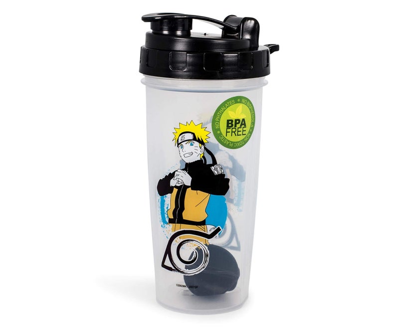 JUST FUNKY Naruto Shippuden Plastic Shaker Bottle | Portable Blender For Shakes And Smoothies | BPA-Free Drink Mixer Shaker Bottle With Blender Piece | Holds 20 Ounces - Image 4