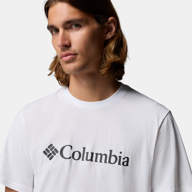 Columbia White Men's CSC Basic Logo T-Shirt for Men | Best Price UAE