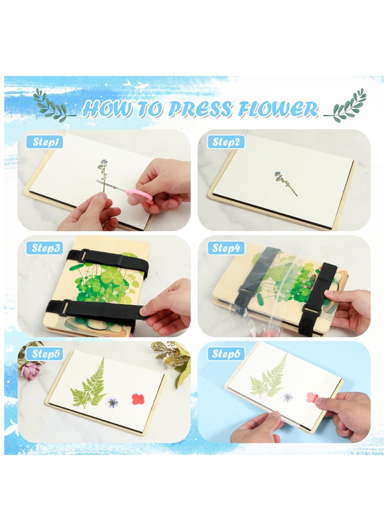 SYOSI - Wood Flower Leaf Plant Press Kit, Complete Flower Preservation Kit, Press DIY Leaf Pressing Kit, Flower Pressing Kit for Flower Plant Preservation Crafts, Great Gift for Creative Plant Lovers - Image 1