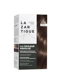 Lazartigue Lazartigue La Couleur Absolue 1.00 Intense Black - Permanent Haircolour with Botanical Extracts - Nourishing Color and Shine - Free From Ammonia, PPD, Resorcinol, Mineral Oils and Silicone - Vegan 