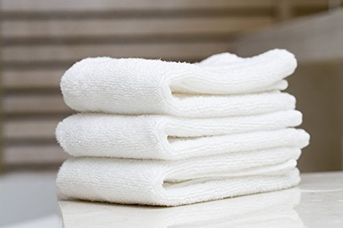 Utopia Towels مجموعة مناشف يوتوبيا 60 قطعة من قماش القطن، 100% قطن حلقي، مناشف وجه فاخرة، عالية الامتصاص وناعمة الملمس، بيضاء - Image 3