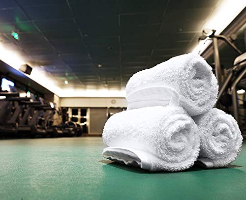 Utopia Towels مجموعة مناشف يوتوبيا 60 قطعة من قماش القطن، 100% قطن حلقي، مناشف وجه فاخرة، عالية الامتصاص وناعمة الملمس، بيضاء - Image 4