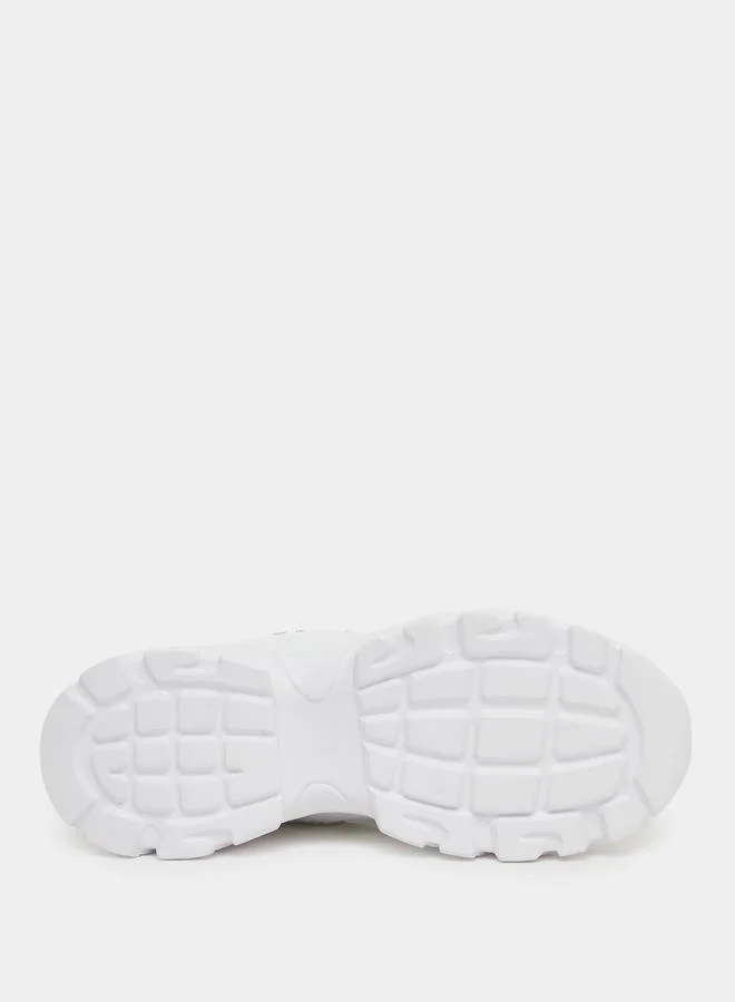 Styli Styli Textured Chunky Sole Lace Up Sneakers