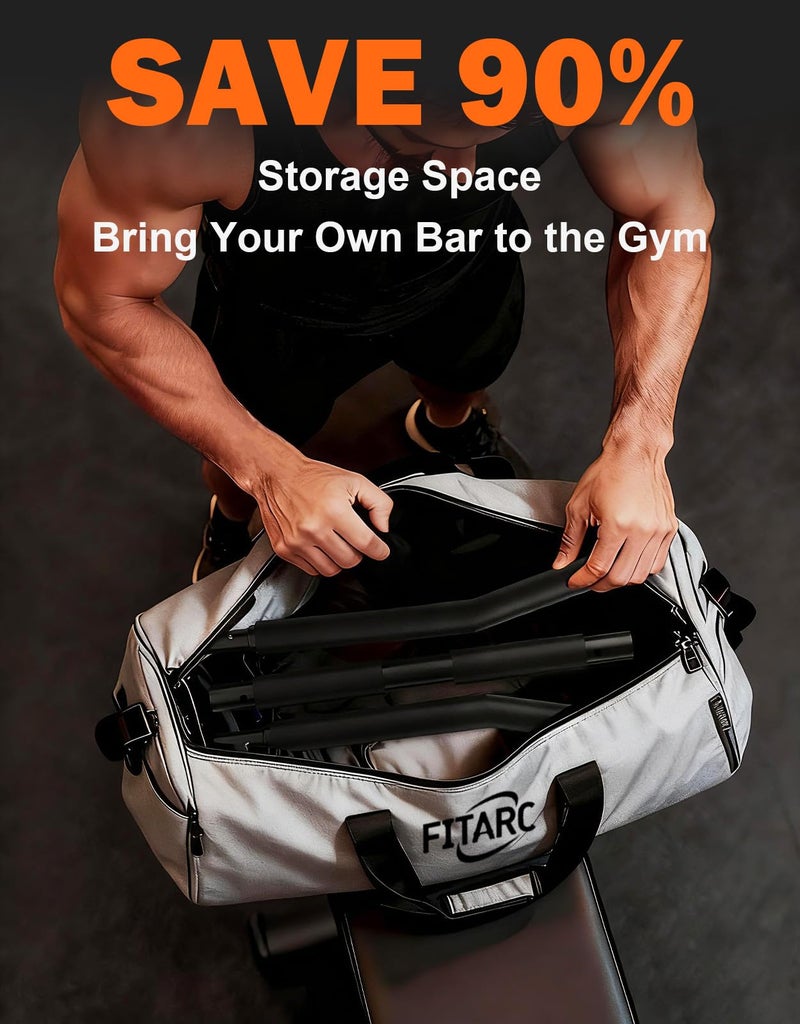 Fitarc بار سحب لاتي 40 بوصة من فيتارك، قبضة غير قابلة للانزلاق بطول كامل، ملحقات بار سحب لاتي لآلة كابل البكرة، تدعم القبضة الضيقة والواسعة - Image 4