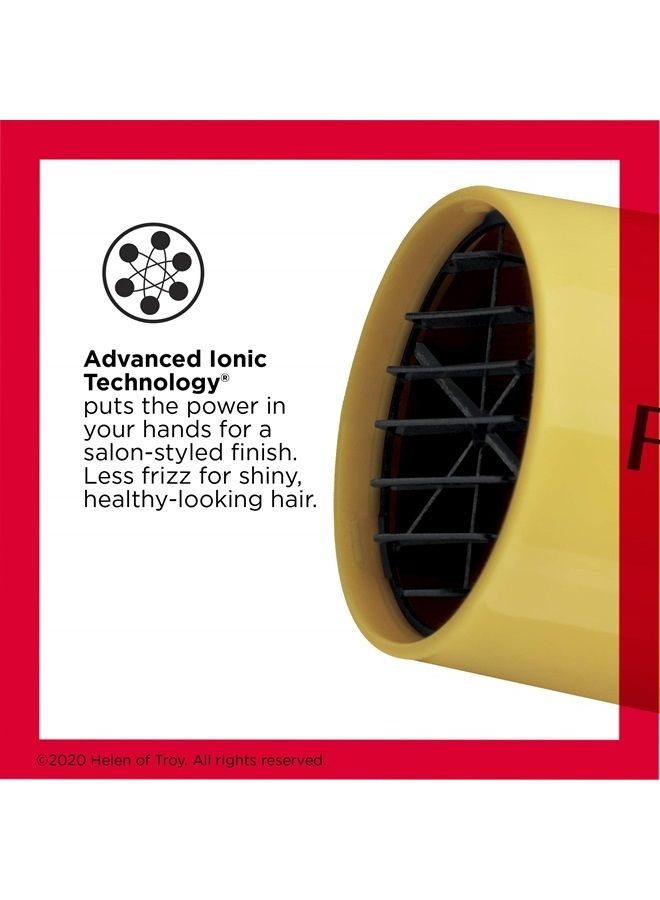 Revlon Compact Hair Dryer | 1875W Lightweight Design, Perfect for Travel, (Yellow) - Image 2