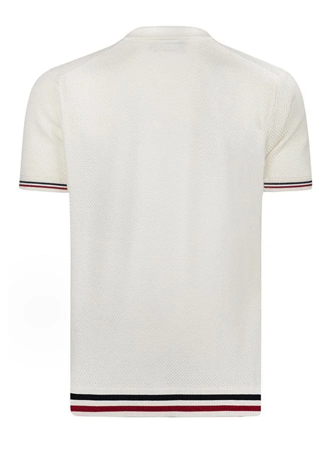 JIMMY SANDERS Tricot 100% Cotton Polo Shirt Short Sleeve