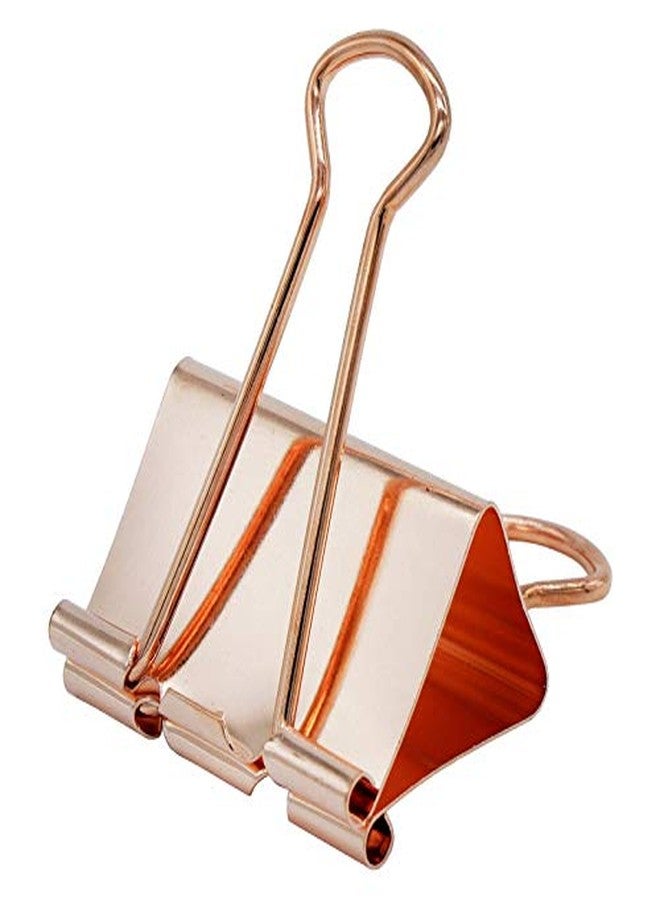 IMPRINT Rose Gold Color Metal 40MM Binder Clips 10 Pcs - Image 1