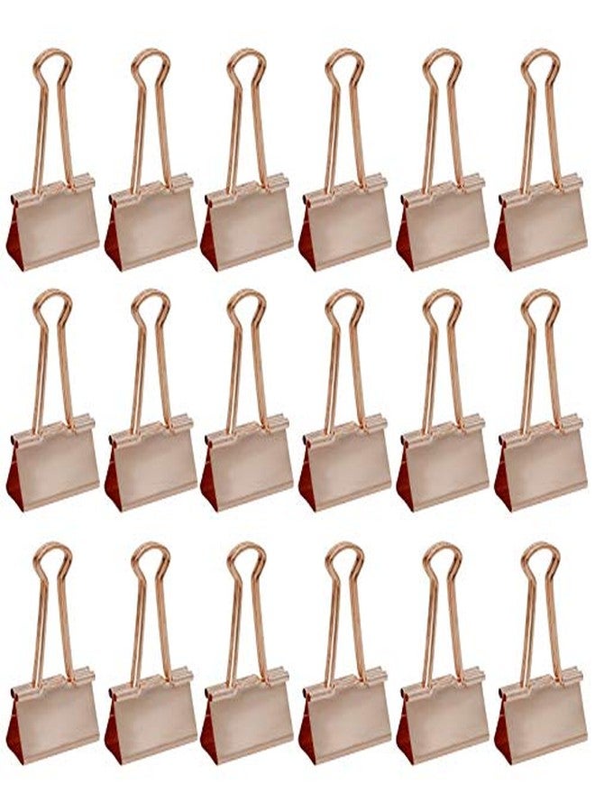 IMPRINT Rose Gold Color Metal 40MM Binder Clips 10 Pcs - Image 3