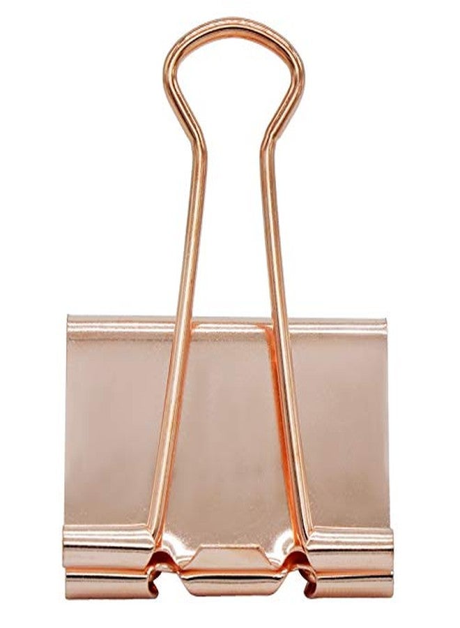 IMPRINT Rose Gold Color Metal 40MM Binder Clips 10 Pcs - Image 2