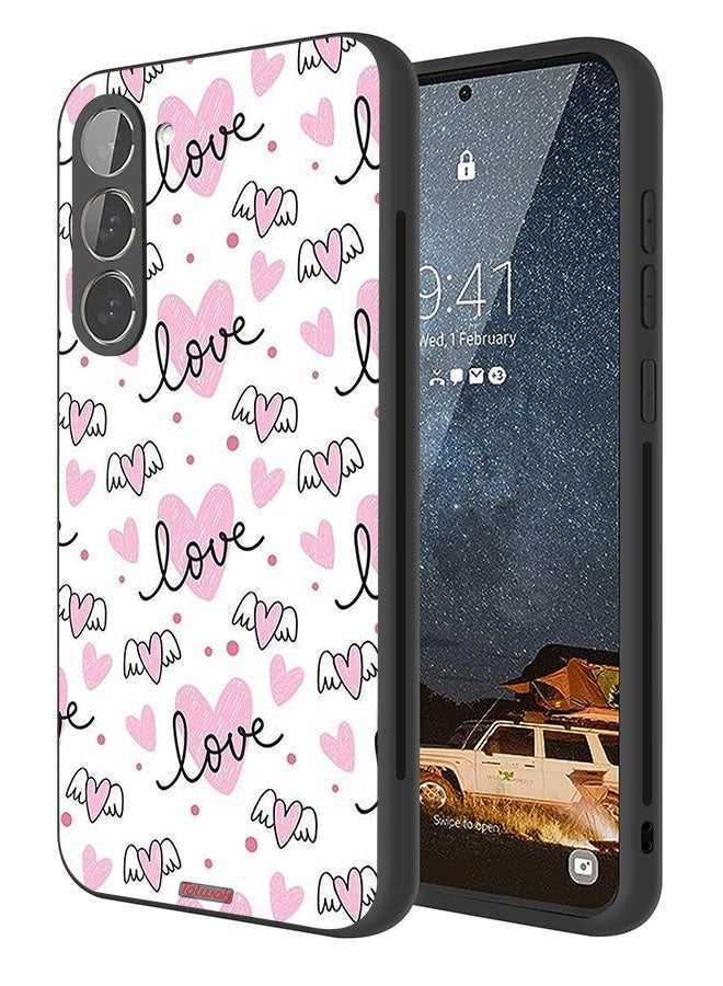 Tolwak Samsung Galaxy S23 5G Protective Case Cover Love And Heart Art Pattern - Image 1