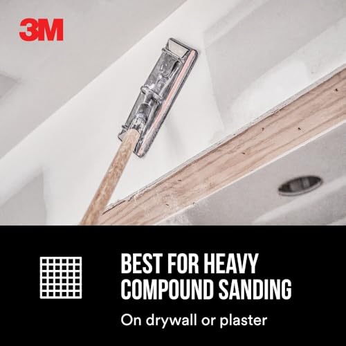 3M Drywall Sanding Screens Pro-Pak, 10-Pack, 220-Grit, 4-3/16 in x 11-1/4 in, Pre-cut for Easy Attachment to Hand or Pole Sander, For Sanding Drywall Joints, Patching Compounds and Plaster (99436) - Image 5