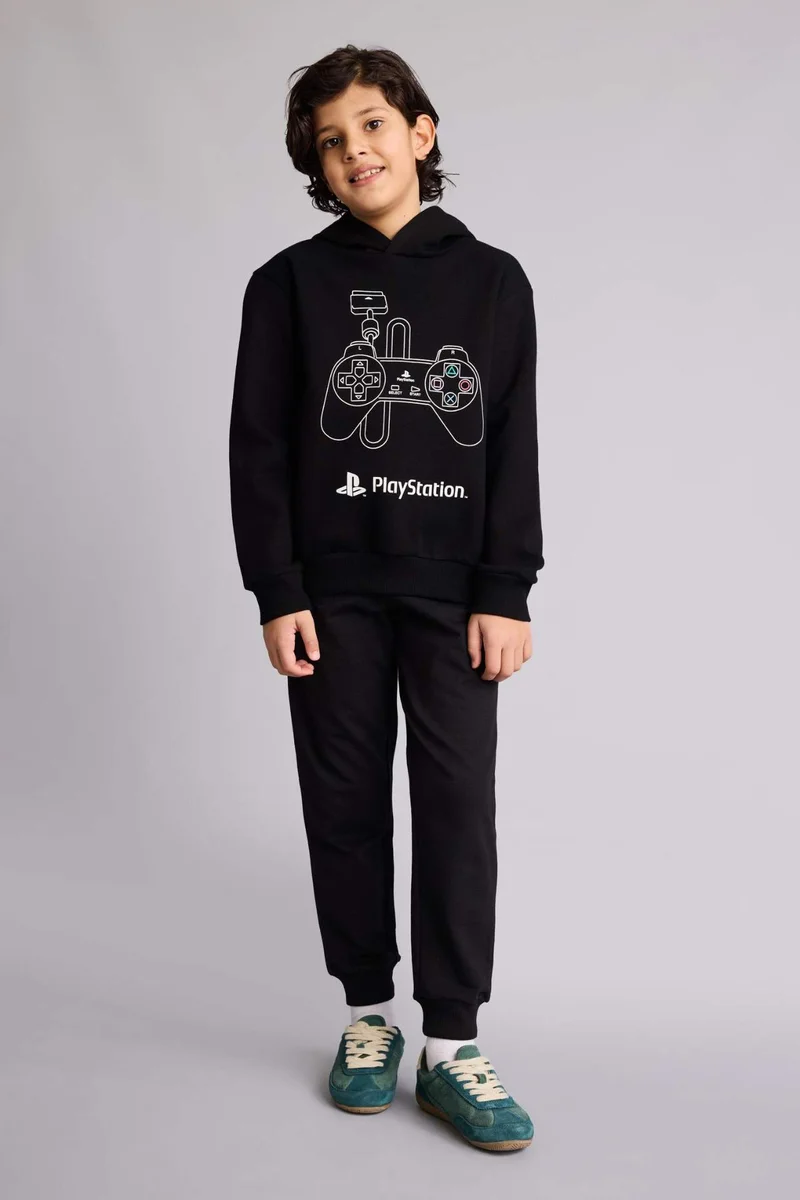 ديفاكتو Boy PlayStation New Regular Fit Hooded Sweatshirt