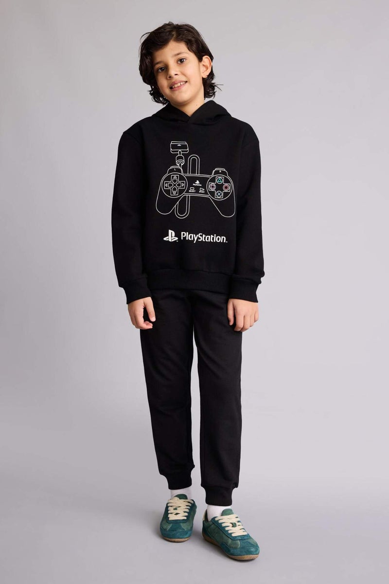 DeFacto Boy PlayStation New Regular Fit Hooded Sweatshirt - Image 2