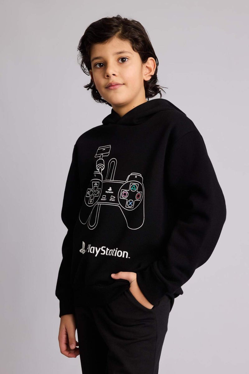 DeFacto Boy PlayStation New Regular Fit Hooded Sweatshirt - Image 4