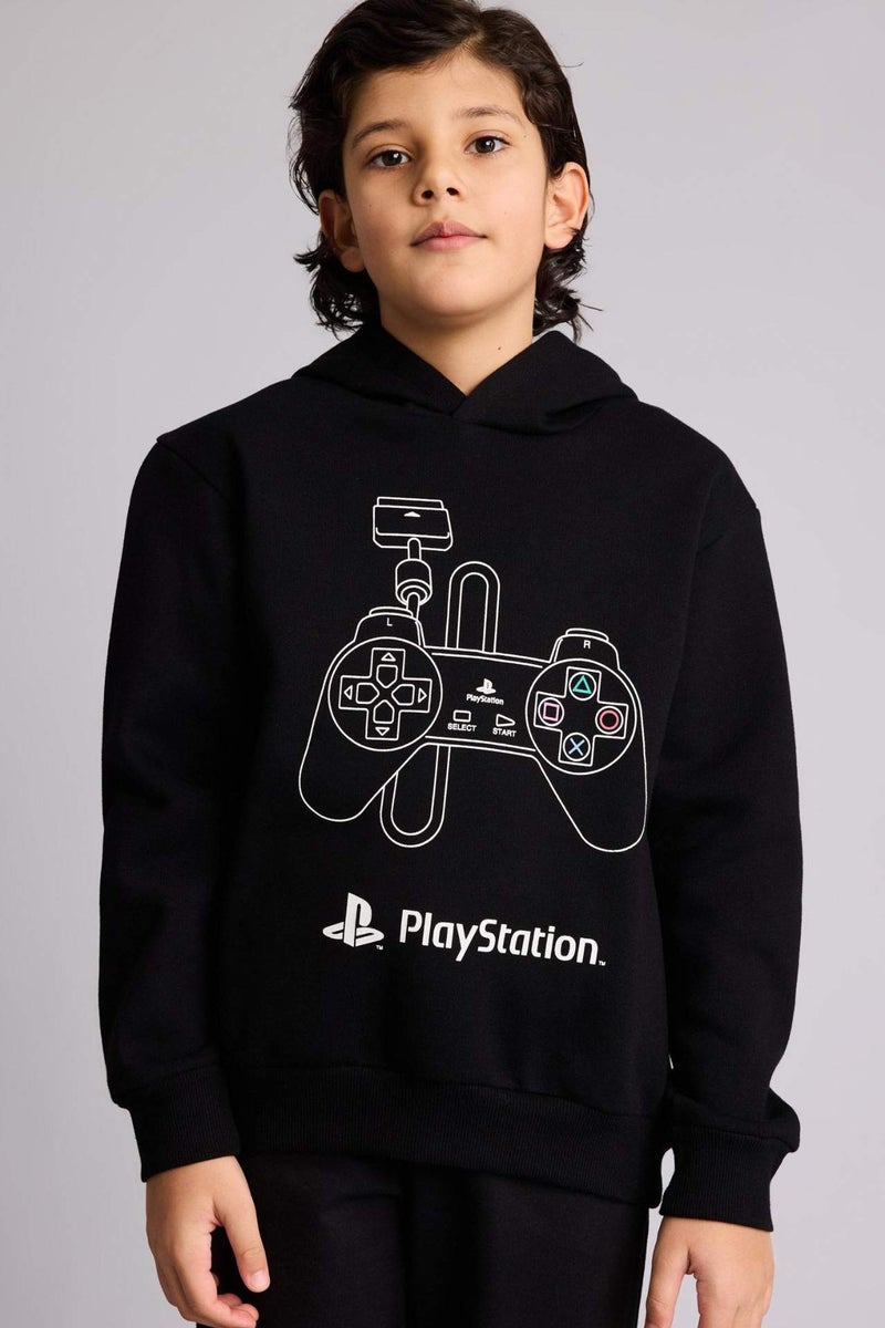 DeFacto Boy PlayStation New Regular Fit Hooded Sweatshirt - Image 3