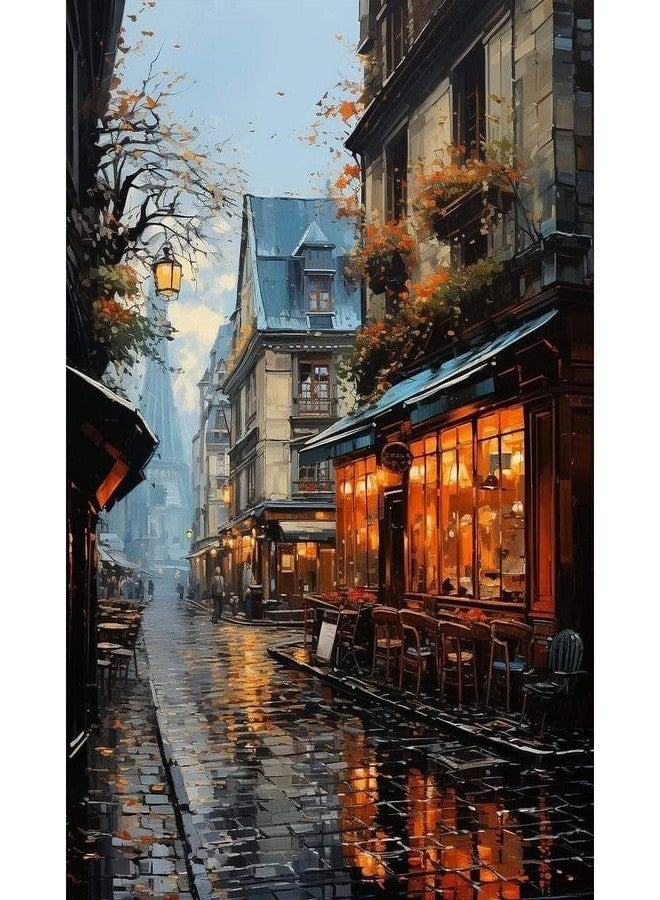 PRASIO Paint by Numbers Kit for Adults Beginner, Street View Adult Paint by Number Kits on Canvas, DIY Acrylic Watercolor Oil Paint by Number for Adults for Home Decor Gift 16x20 Inch - Image 1