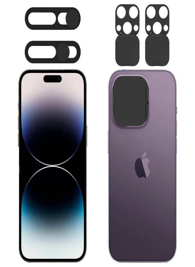 EYSOFT Privacy Cover Compatible for iPhone 14 Pro/14 Pro Max with Front Camera Cover,Protect Privacy and Security But Not Affect Facial Recognition（2Pack） - Image 1