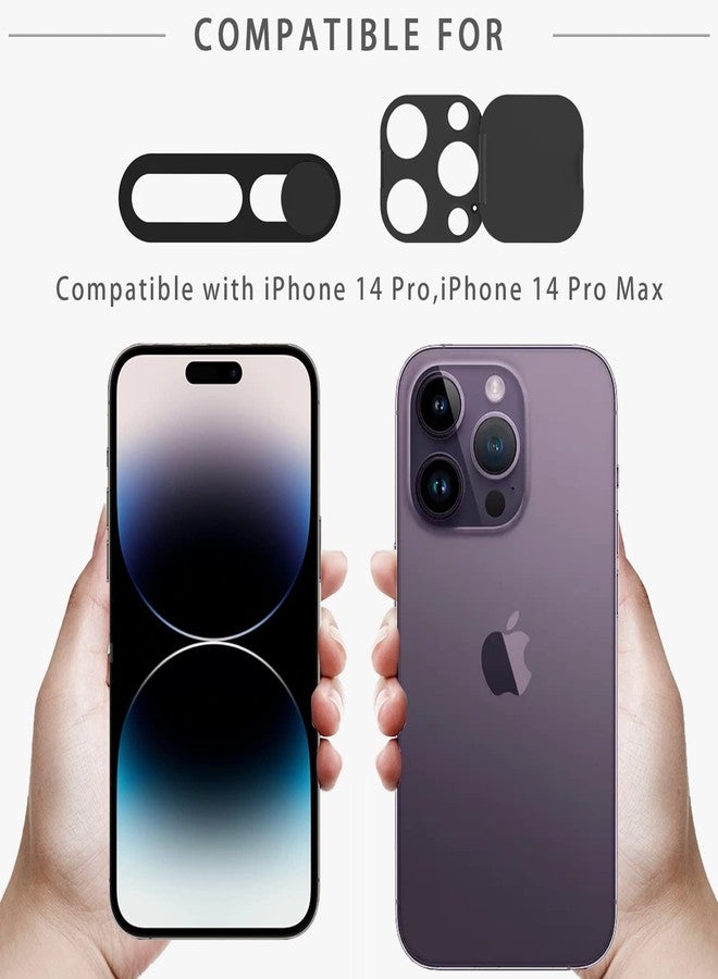 EYSOFT Privacy Cover Compatible for iPhone 14 Pro/14 Pro Max with Front Camera Cover,Protect Privacy and Security But Not Affect Facial Recognition（2Pack） - Image 5
