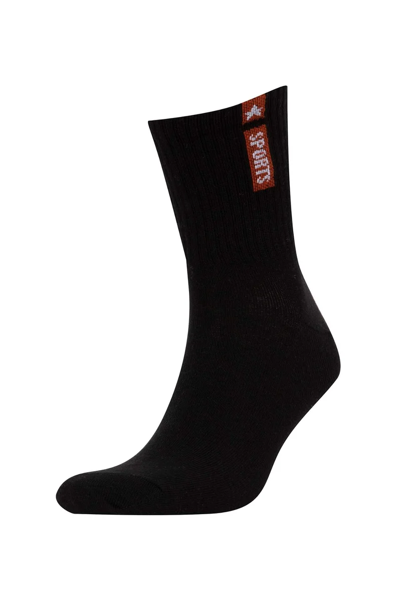 Defacto  Man Slogan 5 Piece Long sock for Men | Best Price UAE