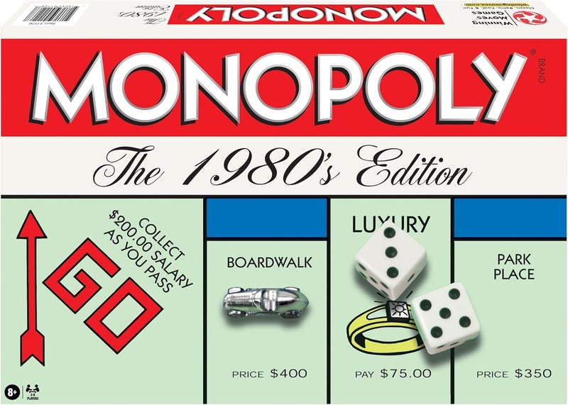 Winning Moves Monopoly The 1980's Edition Board Game - Image 2