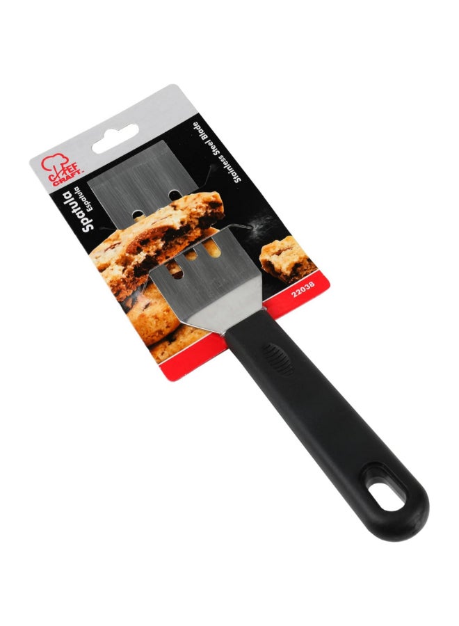 Chef Craft Stainless Steel Blade Slotted Cookie Spatula Black and Silver 8.5 Inch 22038 - Image 2