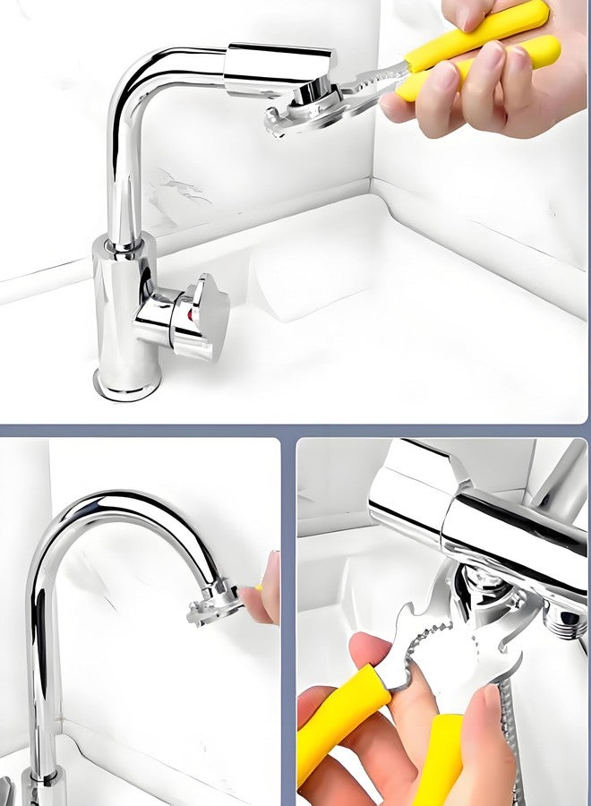 ESPETIO Faucet Aerator Removal Tool with Aerator Key and Cut Resistant Gloves,Faucet Wrench with Aerator Shell Removal Tool Faucet Replacement Part Repair Spanner for Kitchen and Bathroom - Image 5