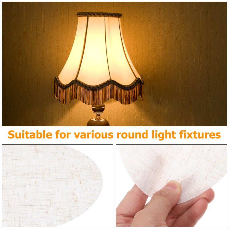 Heat Resistant 16cm Fabric Recessed Light Diffuser Cover Anti Glare Soft Light Protection - Image 4
