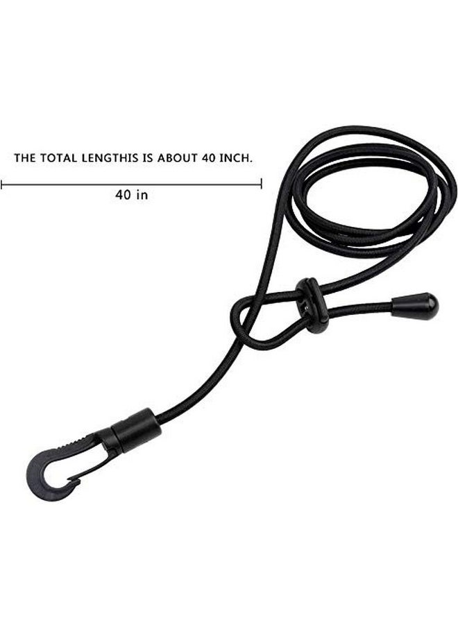 MOOCY Kayak Paddle Leash Safety Rod Adjustable Canoe Paddle Fishing Rod For Kayaking Securing Canoe Sup Board Rowing Surfing Cycling Survival Paracord Bungee Cord Safety Lanyard  - Image 3
