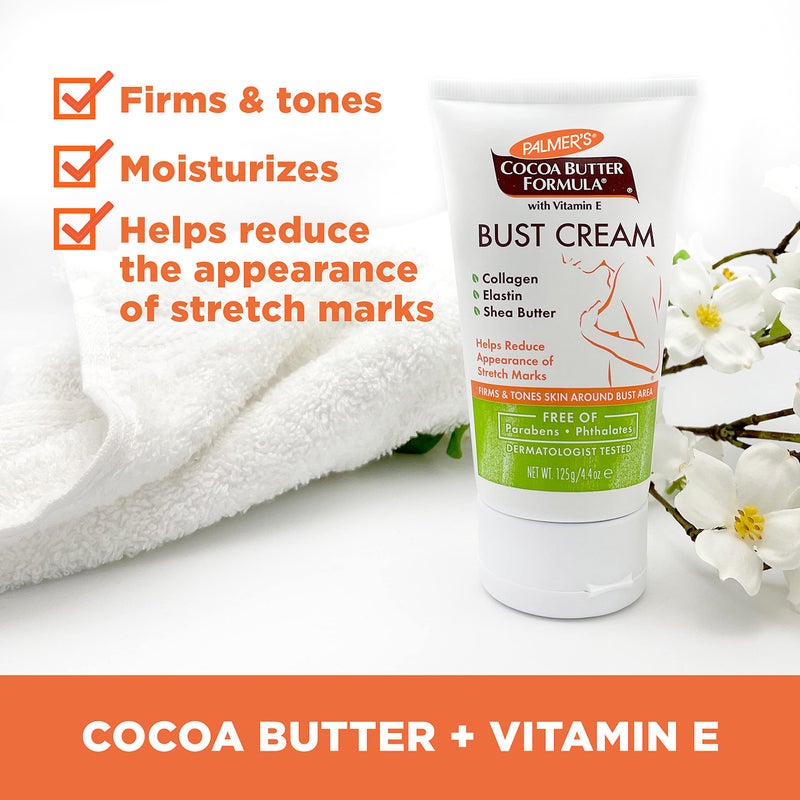 Palmer's Cocoa Butter Formula Bust Cream for Pregnancy Skin Care with Vitamin E, 4.4 oz. (Pack of 3) - Image 2