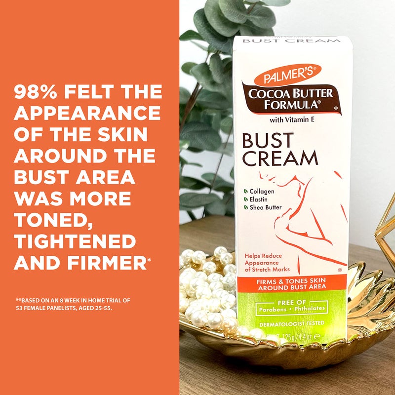 Palmer's Cocoa Butter Formula Bust Cream for Pregnancy Skin Care with Vitamin E, 4.4 oz. (Pack of 3) - Image 3