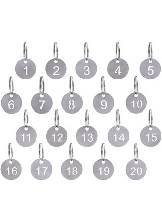 1 20 Key Tags 304 Stainless Steel Key Tags With Ring Key Ring Metal Tags Identifiers Key Label 20 Numbered Keychains Id Tags Numbers For Dormitory Keys House Lockers 23Mm - pzsku/Z32693187F07097DADF3DZ/45/1743946522/078a7953-040e-4af6-be17-5ef30088db4f
